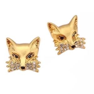 KATE SPADE • So Foxy Golden Fox Earrings